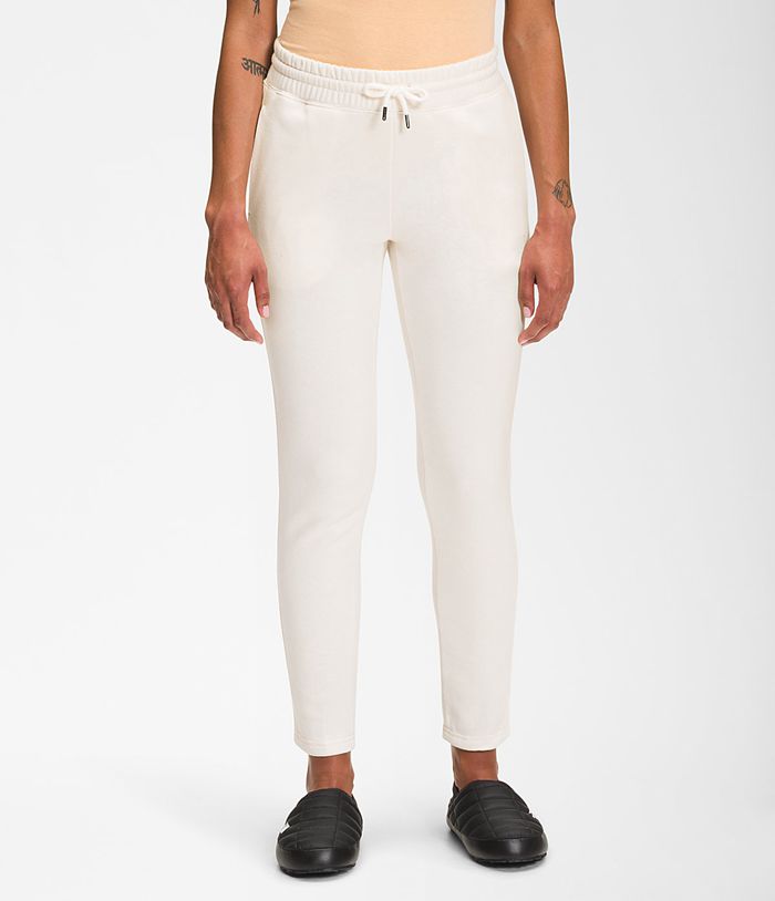 Pantalones The North Face Mujer Half Dome Crop Jogger Blancas - Peru 91348FPND